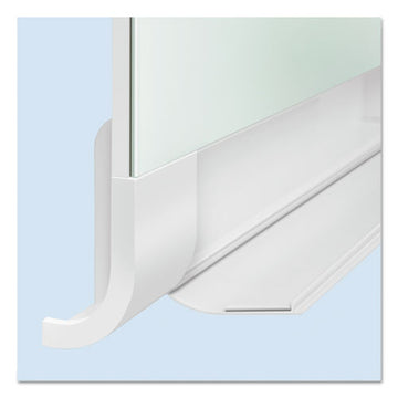 Quartet® Horizon Magnetic Glass Marker Board With Hidden Tray, 74 X 42, White freeshipping - TVN Wholesale